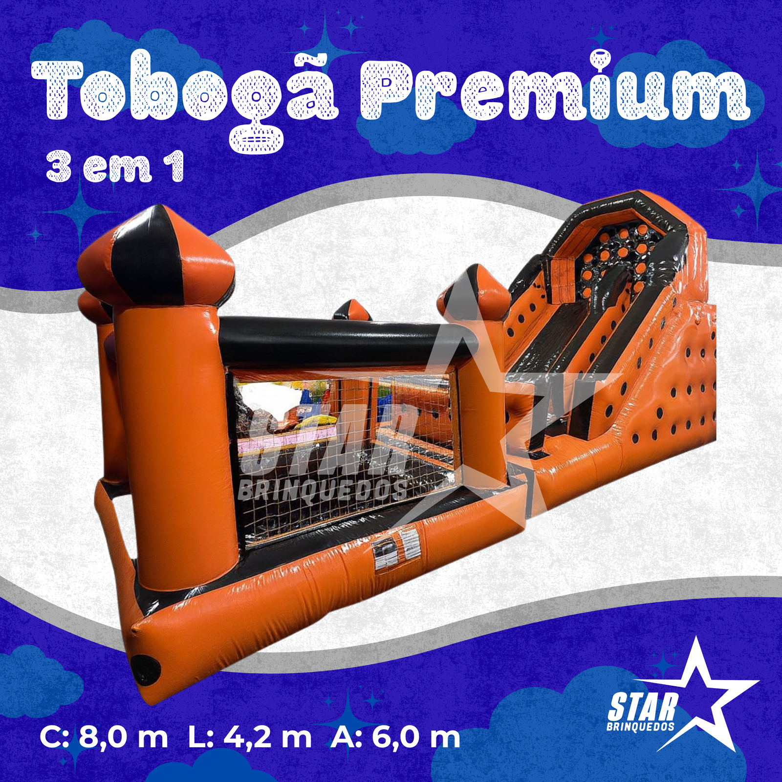 Tobogã Premium 3 em 1